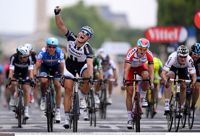 Marcel Kittel (Giant-Shimano) celebrates the stage win