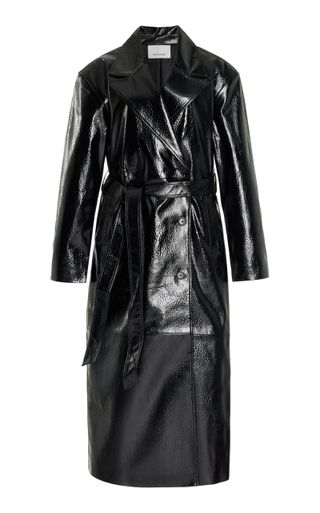 Tina Vegan Leather Trench Coat