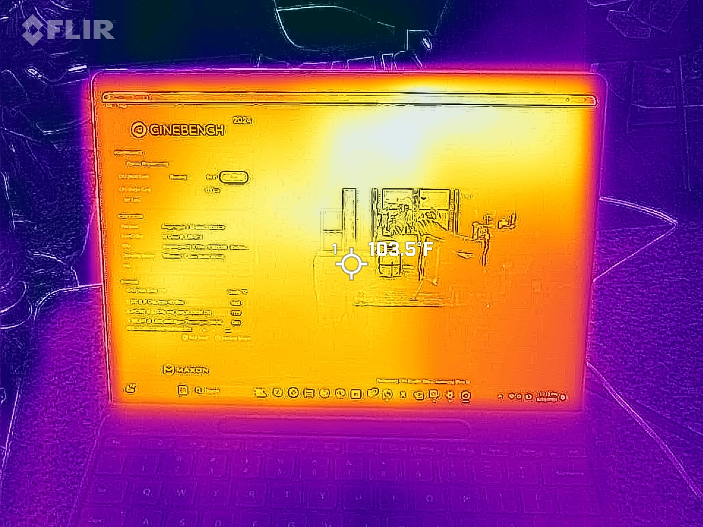 Surface Pro 11 thermal images