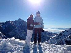 Lauren Shannon skiing in Utah, Christmas 2013