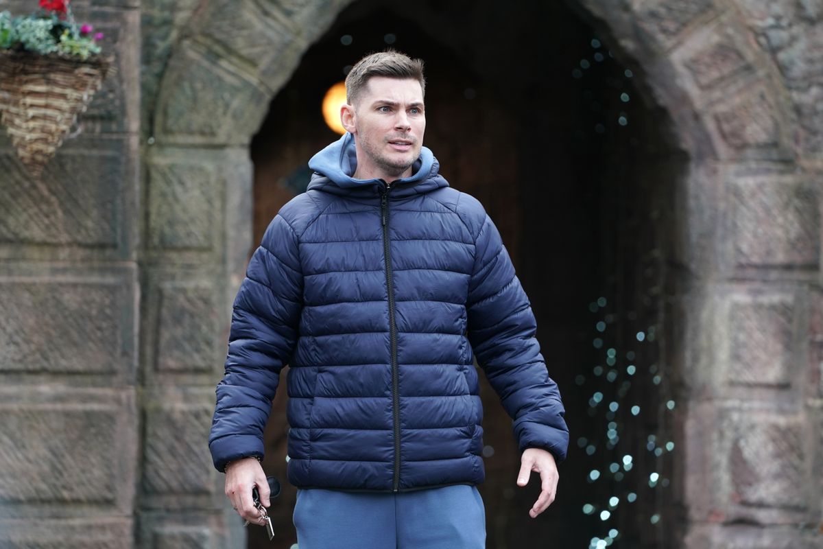 Ste looking cross in a navy jacket 