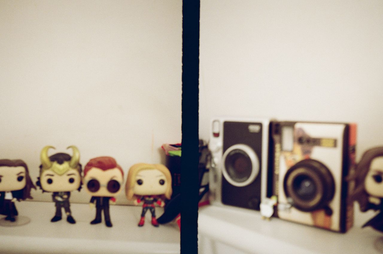 Two photos taken on a Pentax 17 half-frame film camera