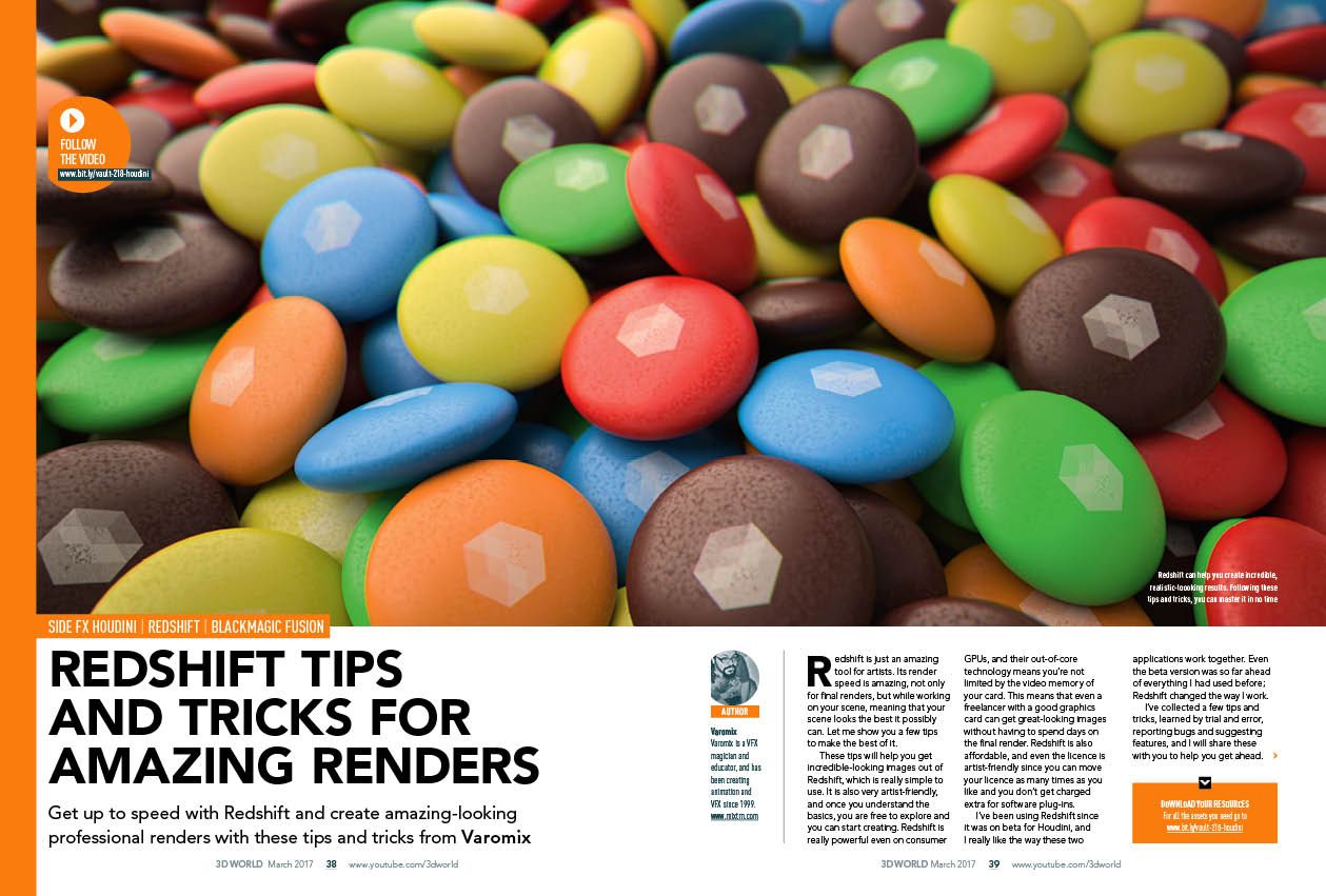 Pro advice to get more from Redshift in issue 218 of 3D World