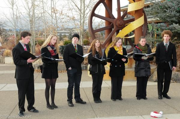 Carolers provided music at the Old Mill