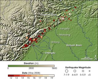 Longmen Shan Mountains and China earthquake