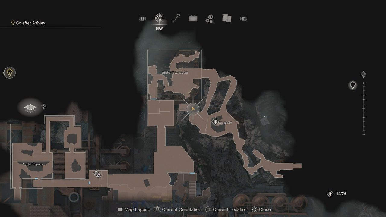 Resident Evil 4 Remake Clockwork Castellan near the camp area