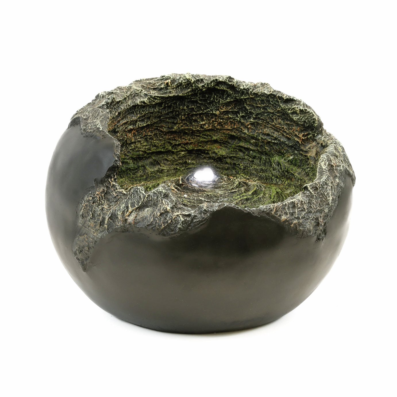 Streetwize Solar-Powered Garden Water Feature - Rock Bowl