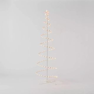 6' Incandescent Tree Sculpture against a gray background.