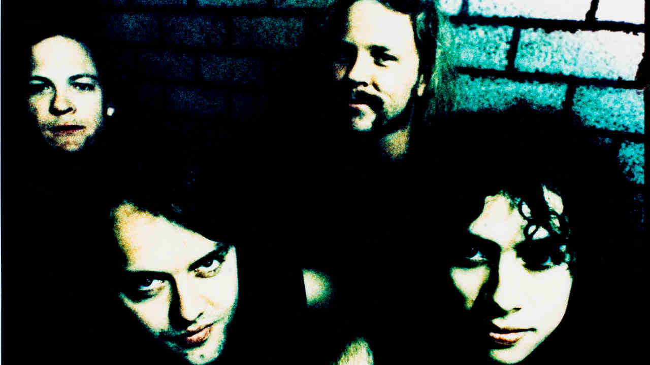 Metallica posing for a photograph in 1991