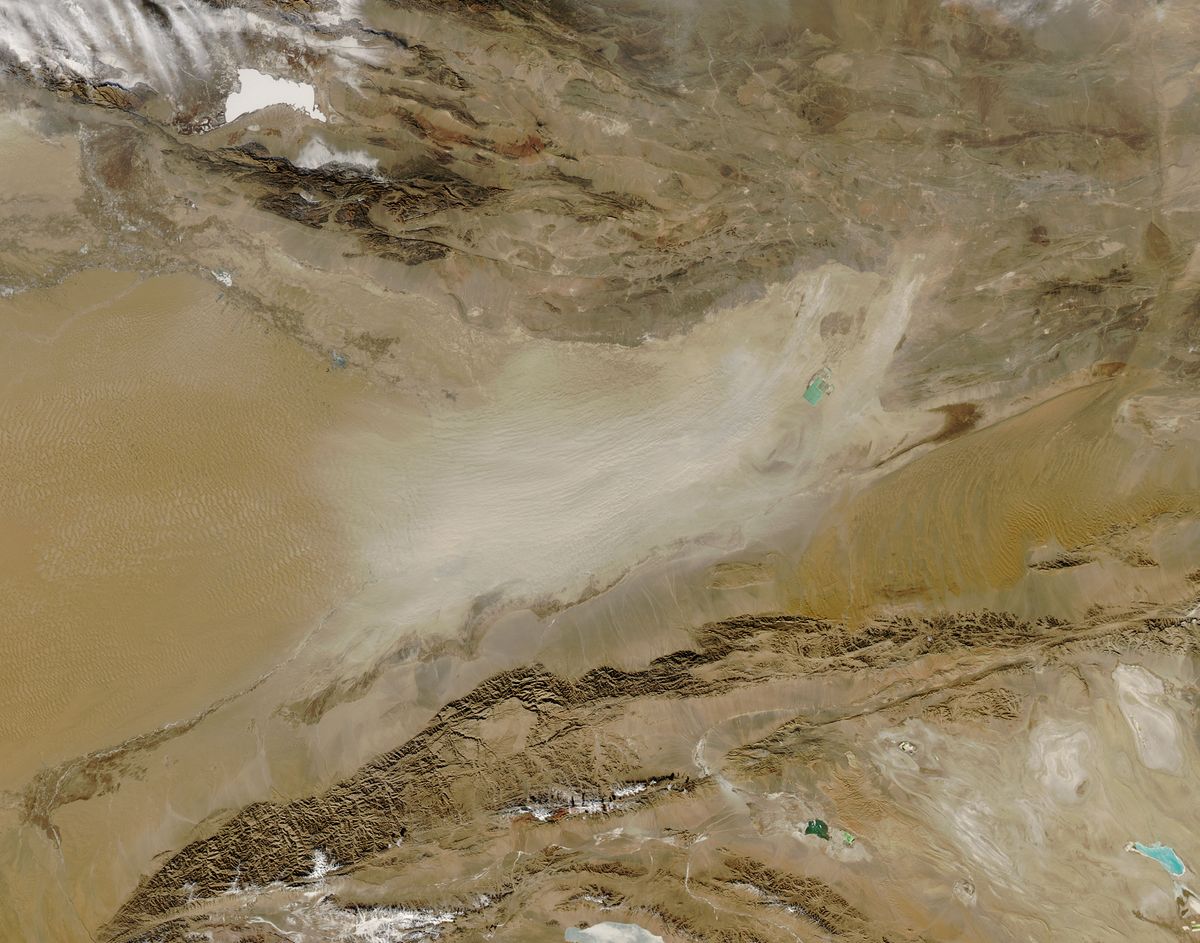 An image of desert dust storm