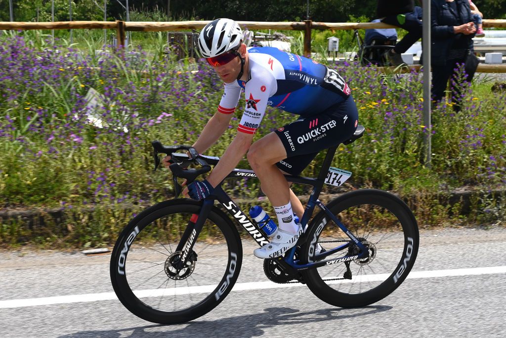 SCALEA ITALY MAY 12 Michael Morkov of Denmark and Team QuickStep Alpha Vinyl competes during the 105th Giro dItalia 2022 Stage 6 a 192km stage from Palmi to Scalea Giro WorldTour on May 12 2022 in Scalea Italy Photo by Tim de WaeleGetty Images