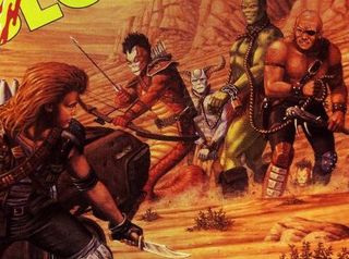 A gang of mutants versus a mullet in the wasteland