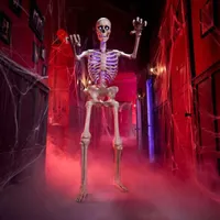 Home Accents Holiday 6.5 FT Grave & Bones Animated LED App Controlled Ultra Skelly Home Accents Holiday 6.5 FT Grave & Bones Animated LED App Controlled Ultra Skelly