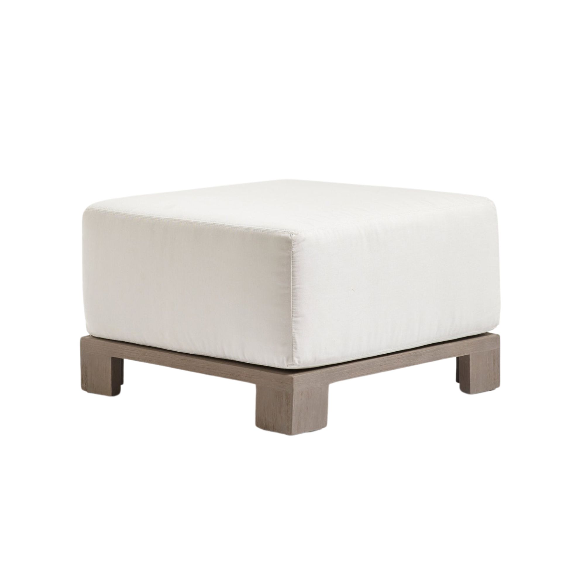 Oka , Swanmore Garden Ottoman in Weathered Teak
