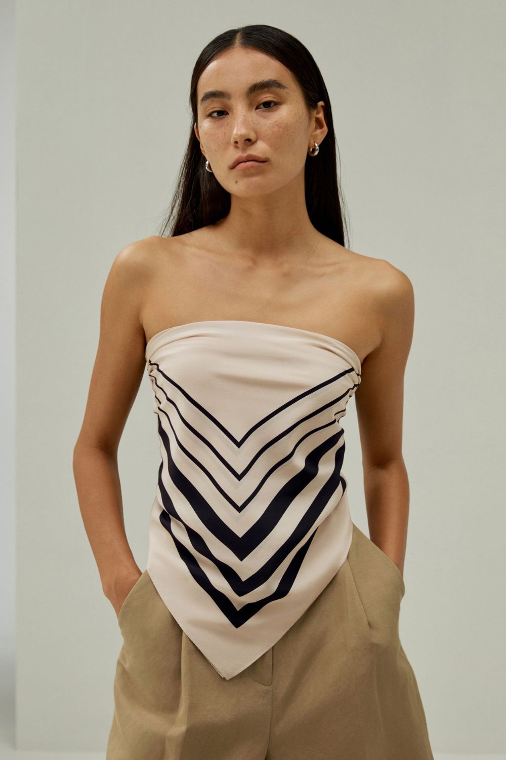 Lilysilk Geometric Print Silk Scarf