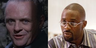 Anthony Hopkins on the left, Idris Elba on the right