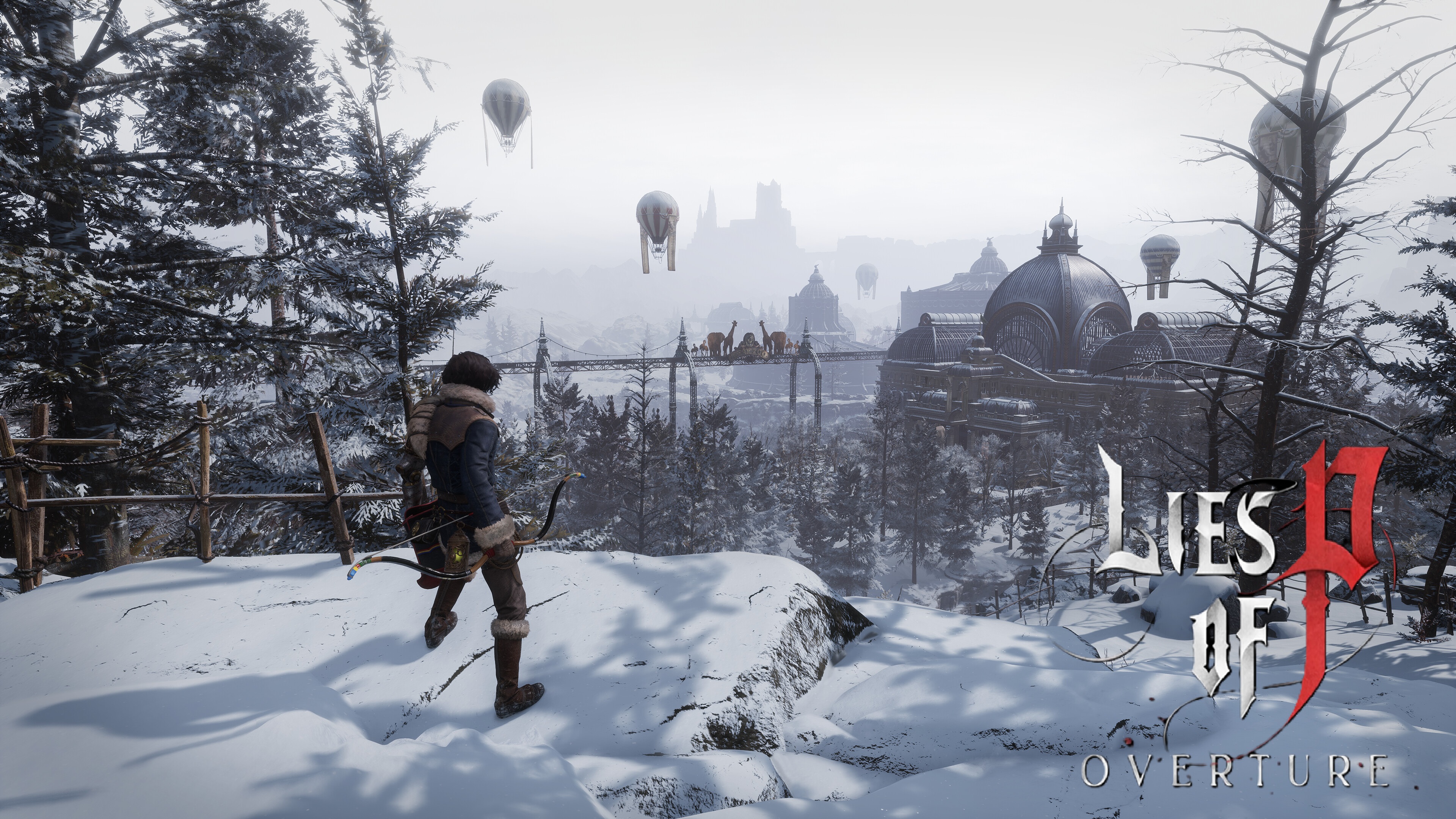 Promotional screenshot of Lies of P: Overture with logo edited in