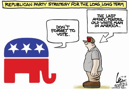 Political cartoon U.S. GOP Voter Strategy
