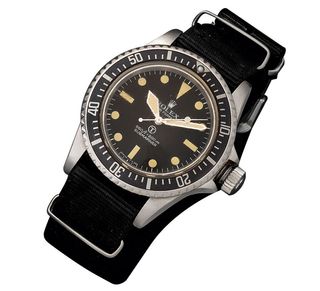 This 1970s military-issue Rolex Subamariner sold for £120,100 in 2015