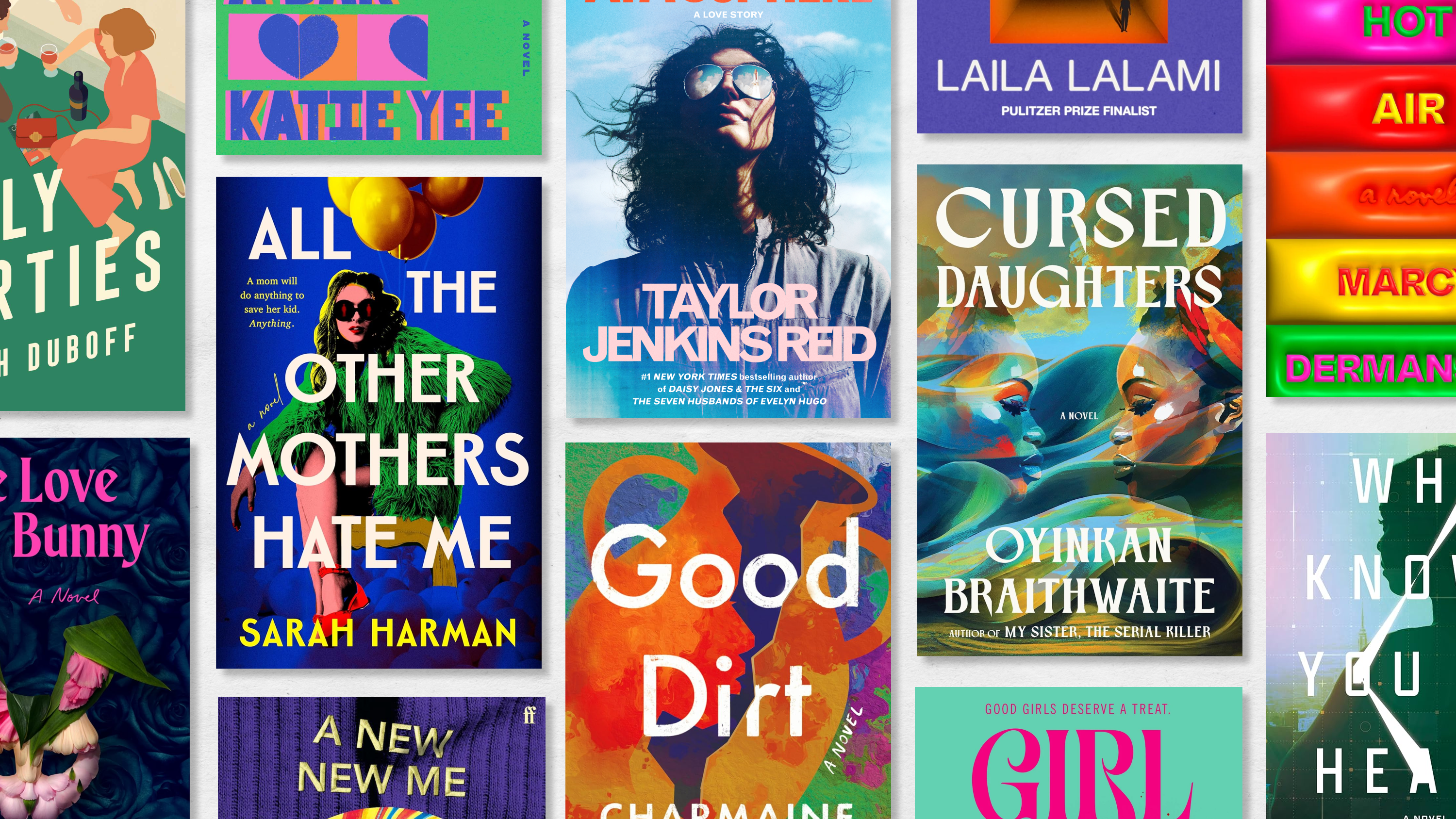 a collage of book covers of the best novels of 2025