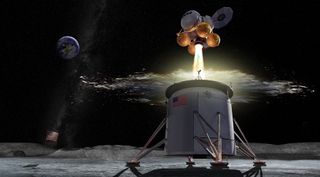 NASA's draft plans for lunar lander development call for the use of public-private partnerships to develop landers, starting with a version that can host two astronauts on the moon for six and a half days in 2024.
