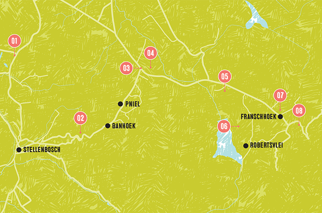 Franschhoek wineries to visit