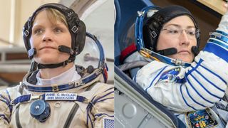 NASA astronauts Anne McClain and Christina Koch will form the first two-woman spacewalk team for a mission outside the space station March 29, 2019.