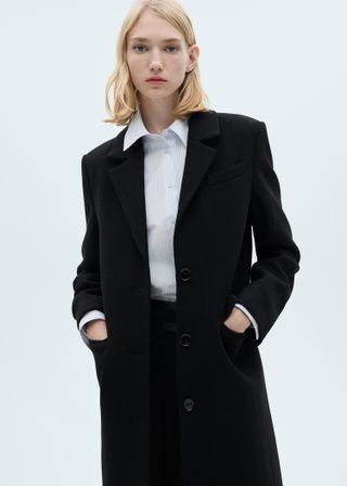 Long Structured Wool Coat - Women | Mango Usa