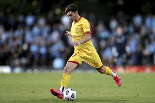 Josh Cavallo in action for Adelaide United