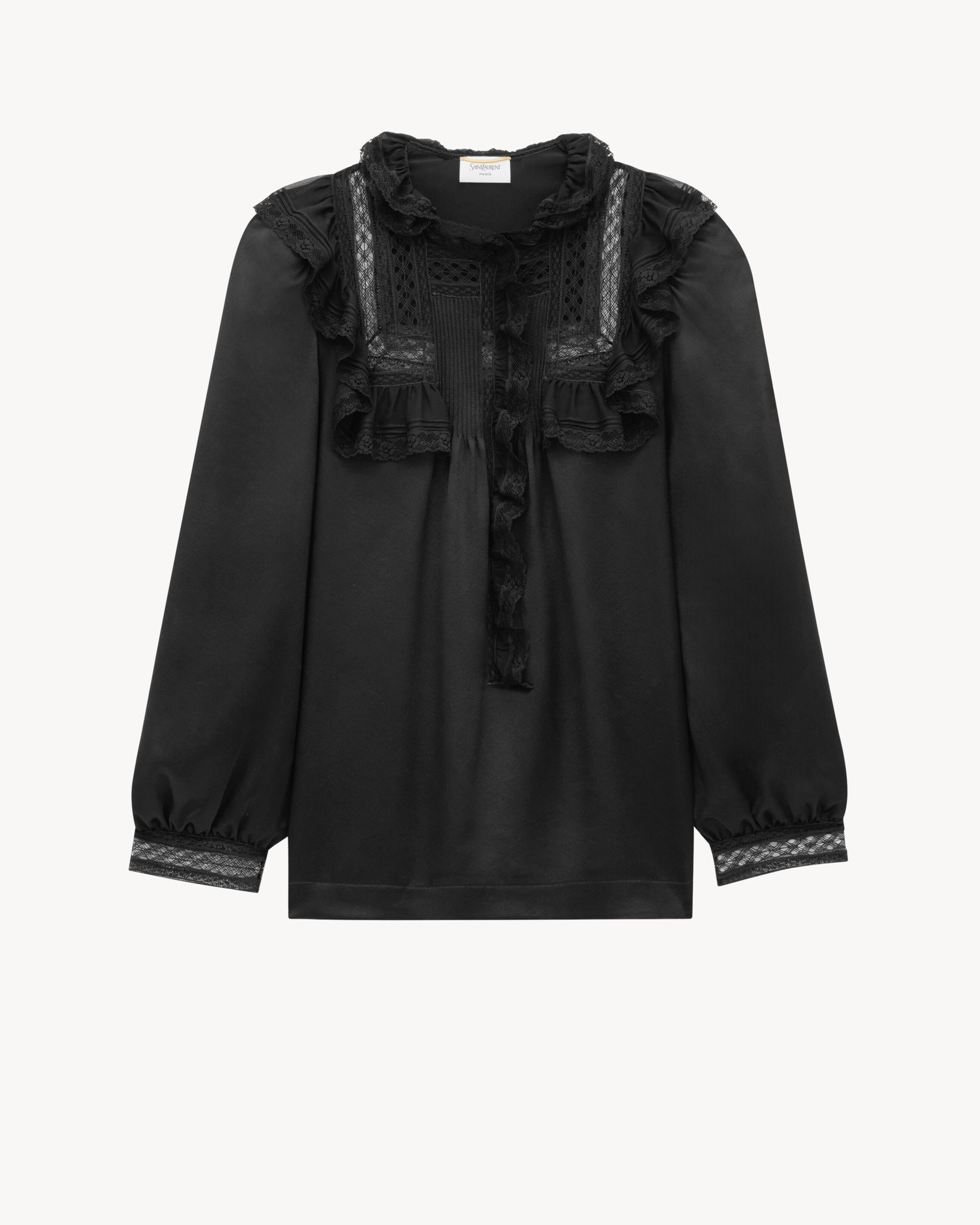 Prairie Blouse in Silk Satin