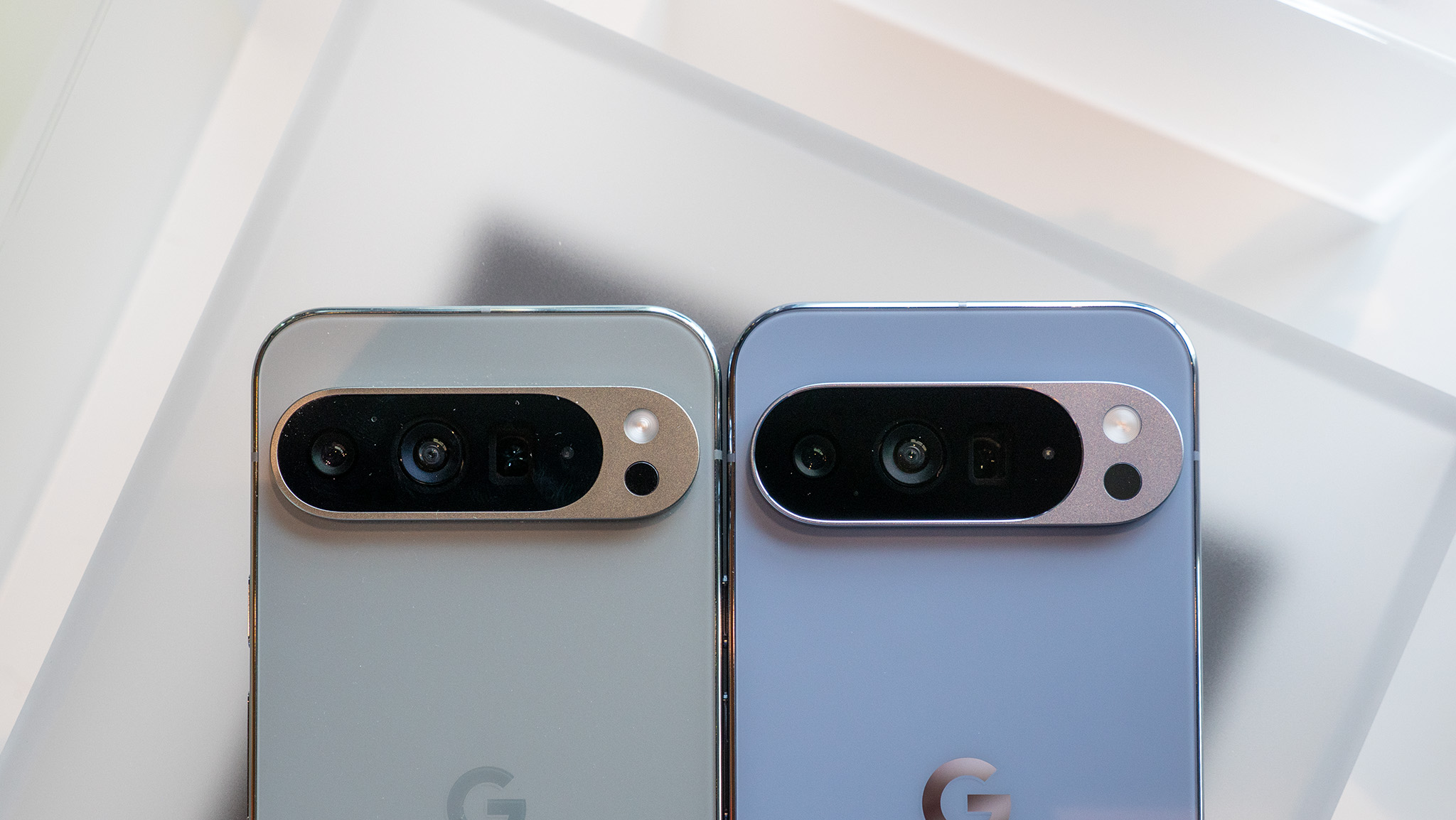 Comparing the designs of the Google Pixel 9 Pro XL to the U.S. model of the Google Pixel 10 Pro XL
