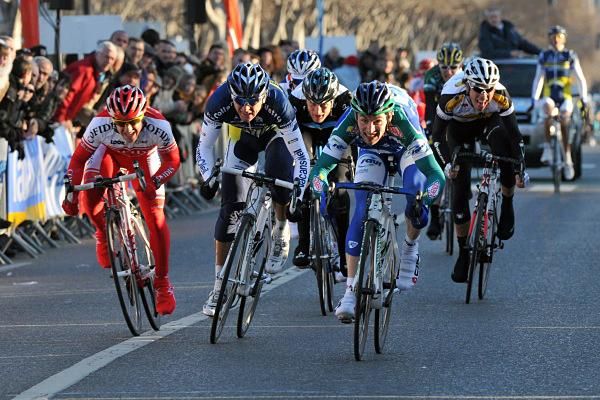 Hivert powers to the line just ahead of Hoogerland