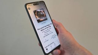The Audible app on a Realme phone.
