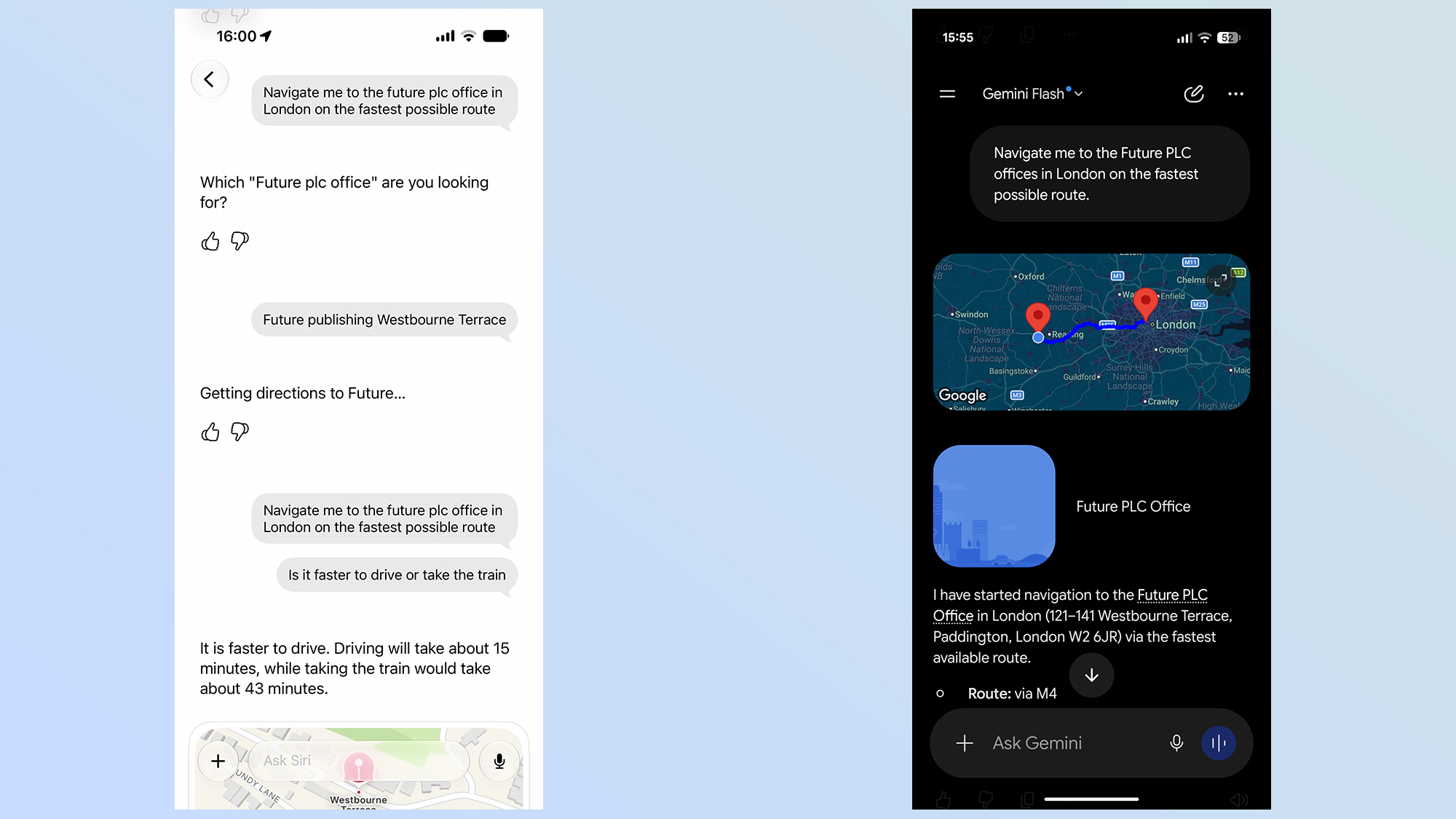 siri vs gemini questions and answers