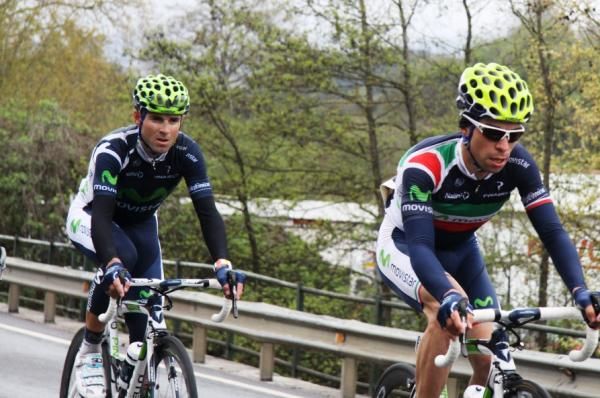 Movistar's Giovanni Visconti and Alejandro Valverde would finish the day 1-2.