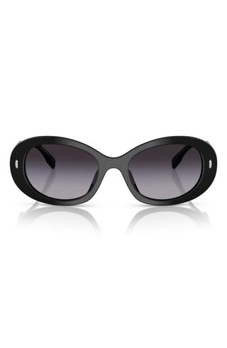 53mm Gradient Oval Sunglasses