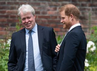 Earl Spencer and Prince Harry 2021