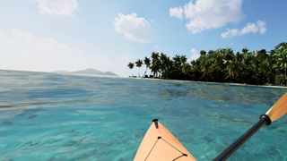 A screenshot from Kayak VR: Mirage.
