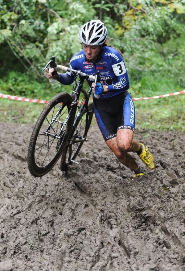 Gabby Day pushes through the slop.