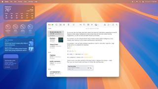 macOS Sequoia beta running Notes