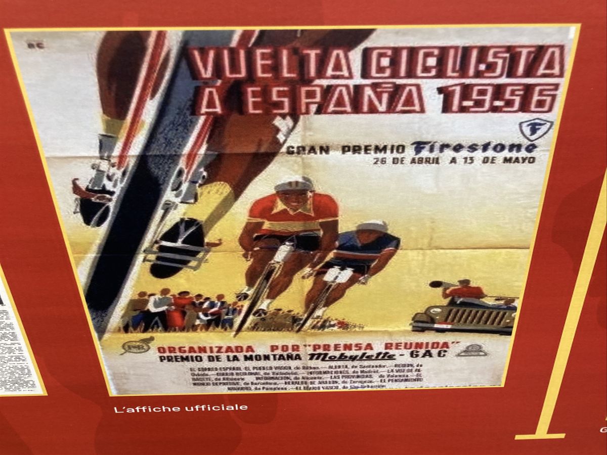 A poster for the 1956 Vuelta a Espa&ntilde;a