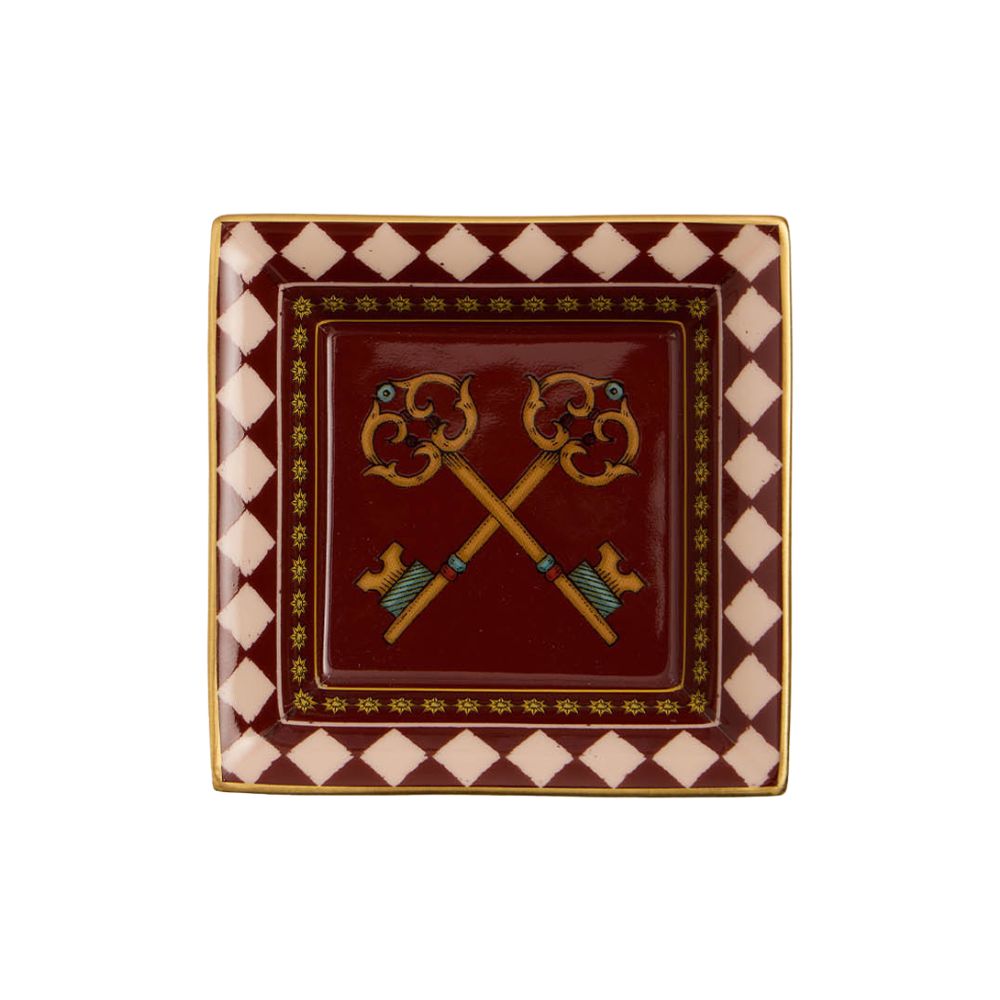 La DoubleJ Gold-Plated Porcelain Trinket Tray