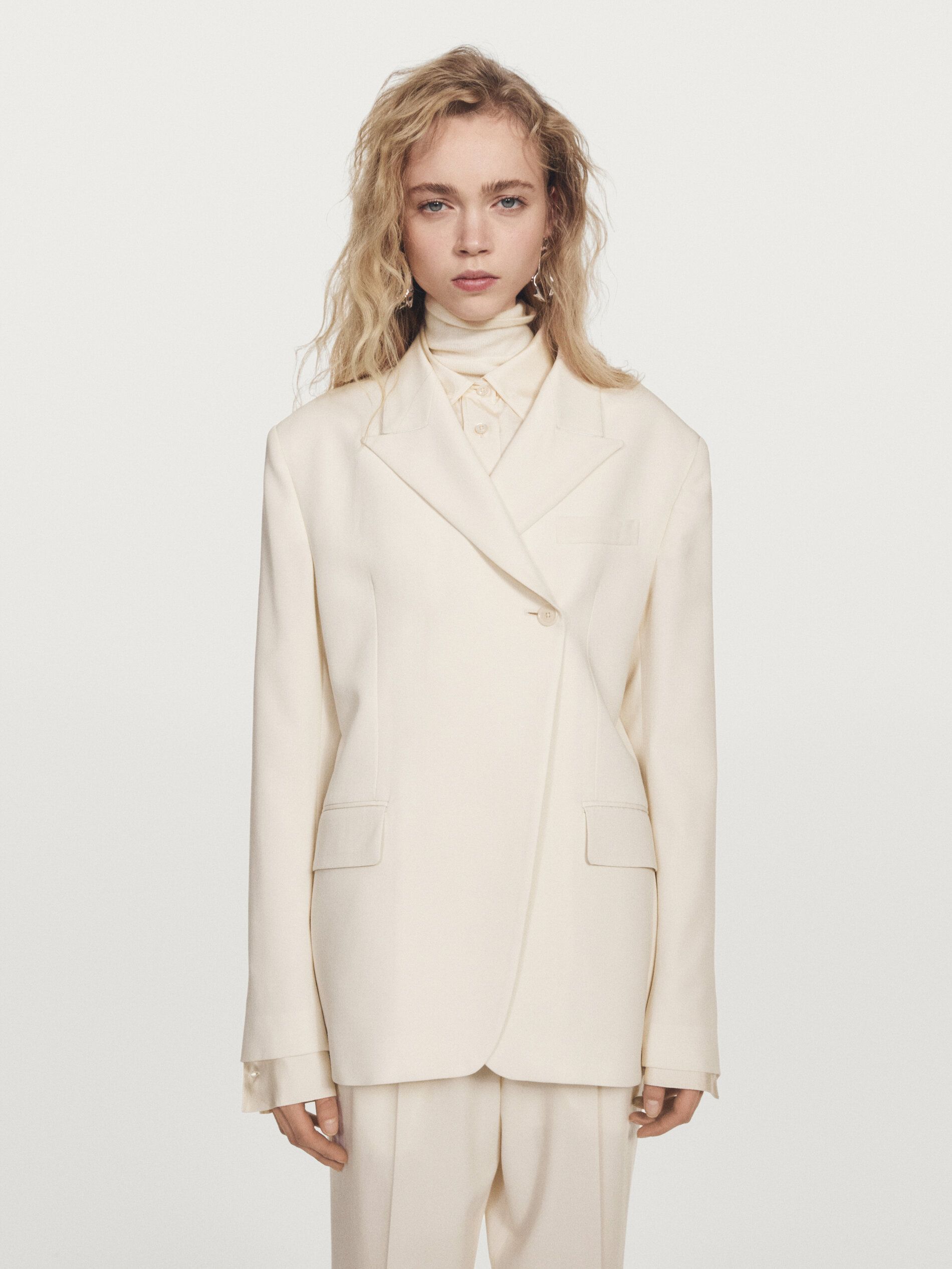 Wool Blend Crossover Blazer - Limited