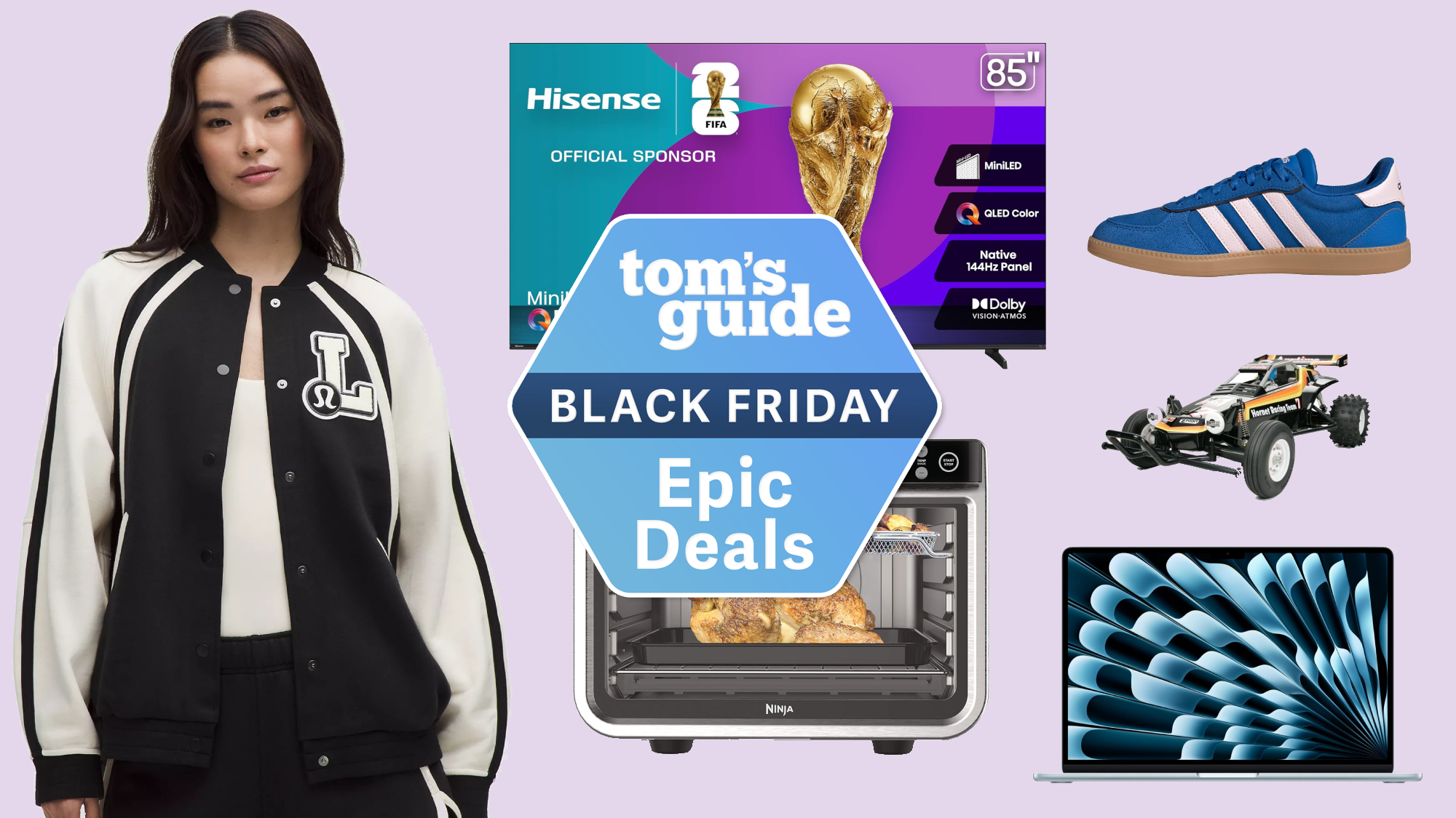 Collage of items on sale for Black Friday