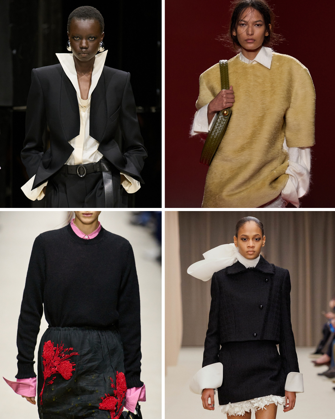Autumn runway tops.