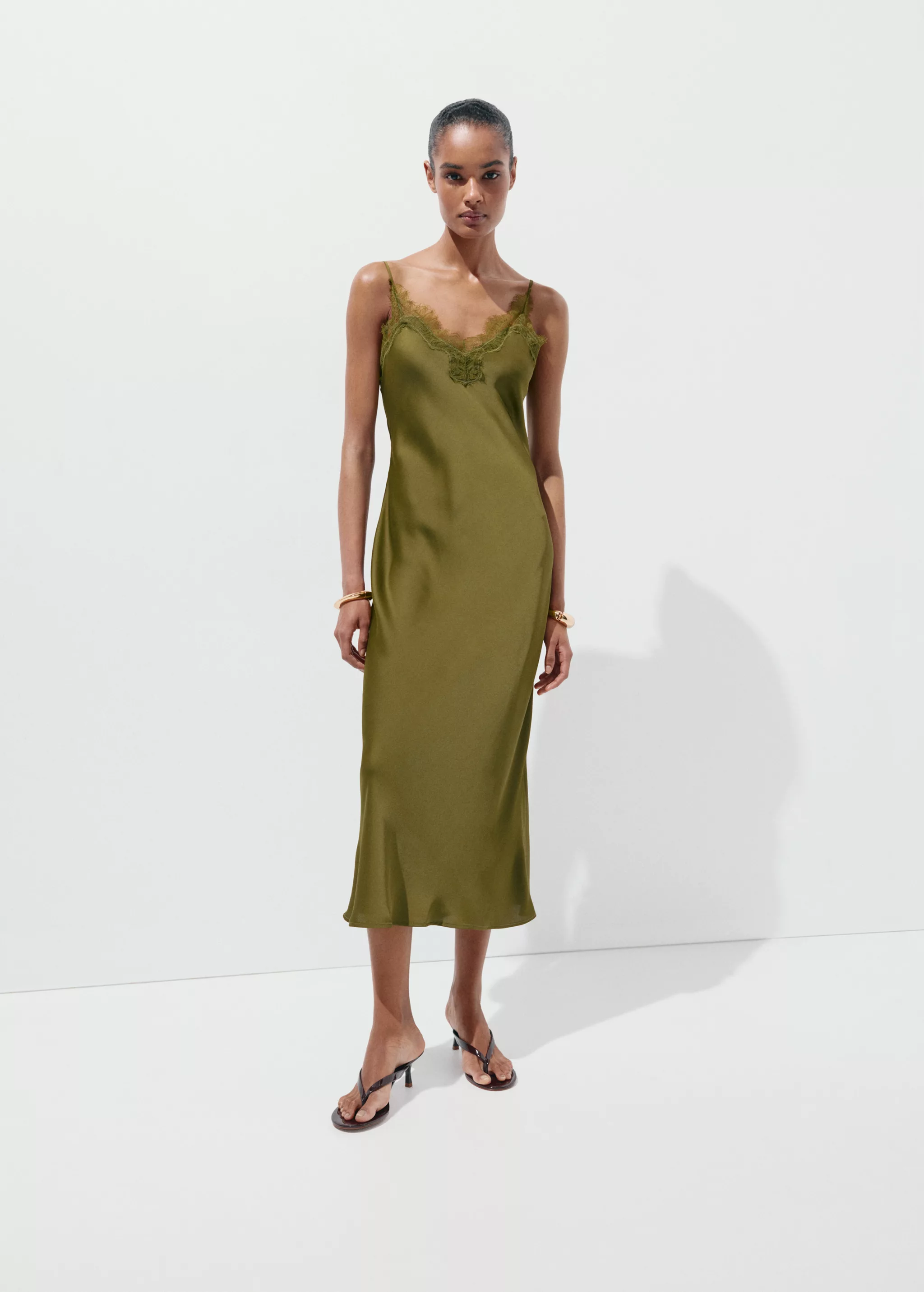 Satin Camisole Dress - Women | Mango Usa