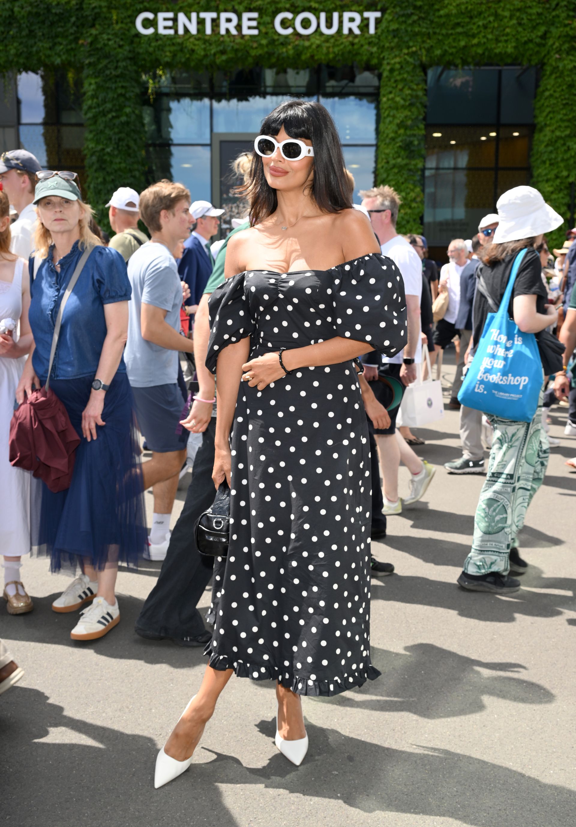 Jameela Jamil attends day one of the 2026 Wimbledon Tennis Championships at the All England Lawn Tennis and Croquet Club on June 29, 2026 in London, England. (Photo by Karwai Tang/WireImage)