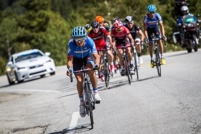 Janier Acevedo (Garmin Sharp) on the attack on Monarch Pass