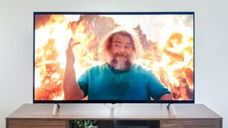 LG B5 OLED TV on a side table