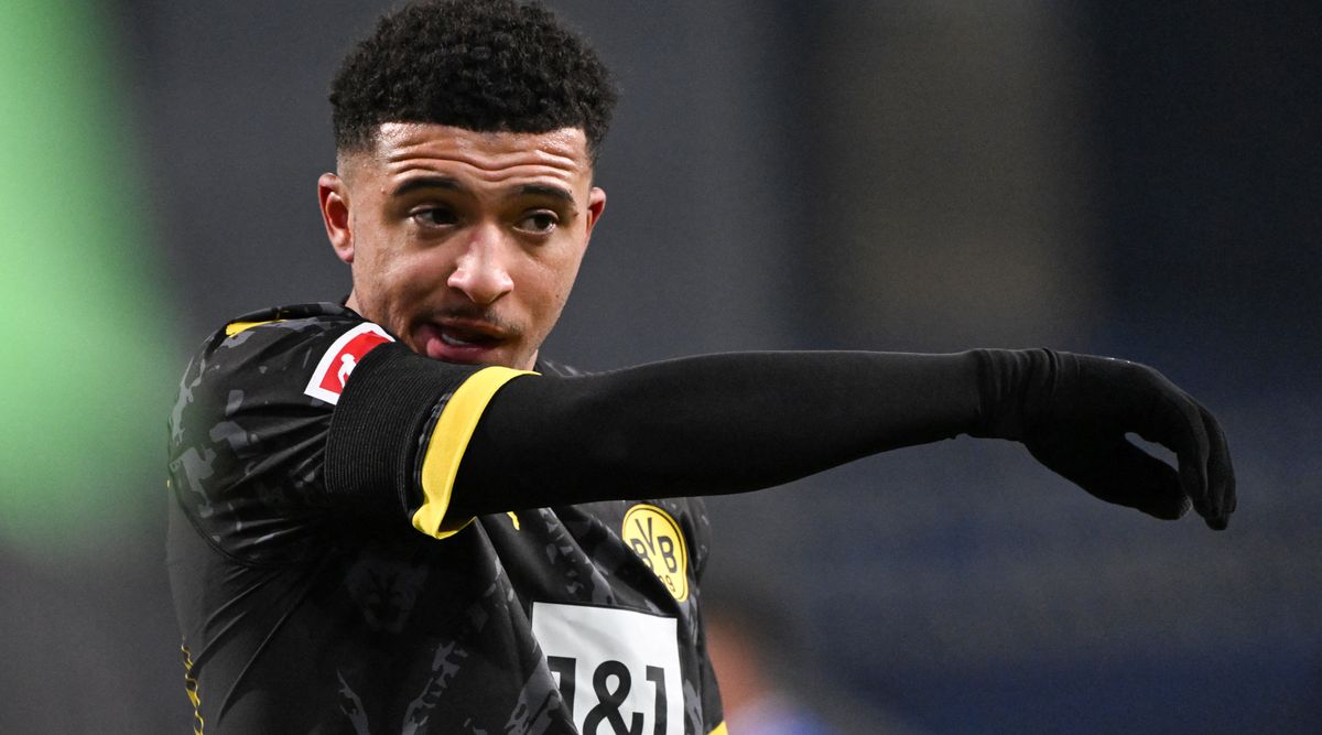 Jadon Sancho of Borussia Dortmund, January 2024